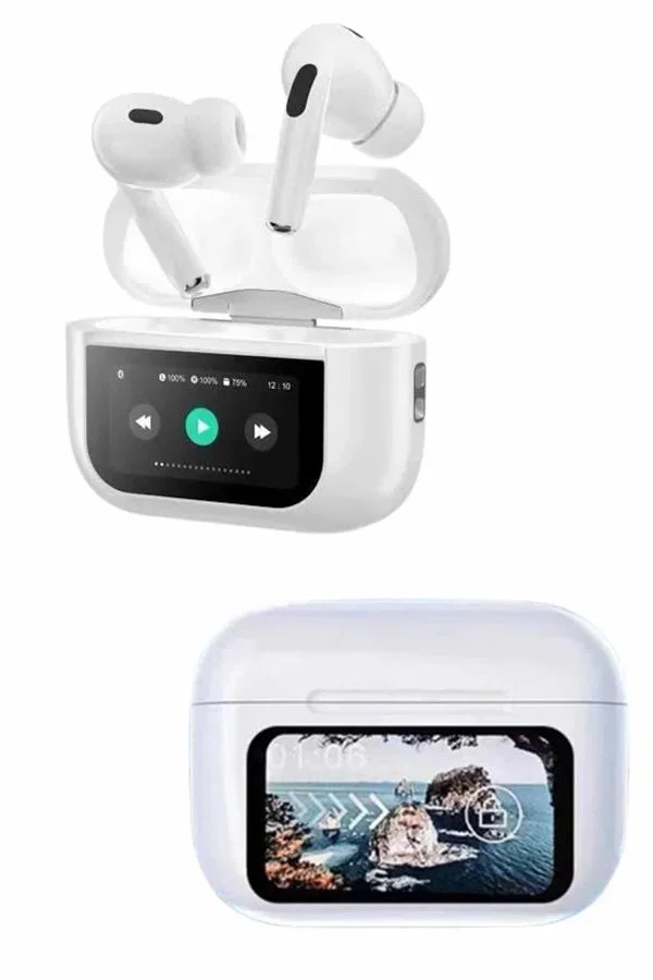 Dokunmatik Ekranlı ANC/ENC Yeni Nesil Pro Bluetooth Kulaklık Dokunmatik Ekran Yeni Nesil görsel 4