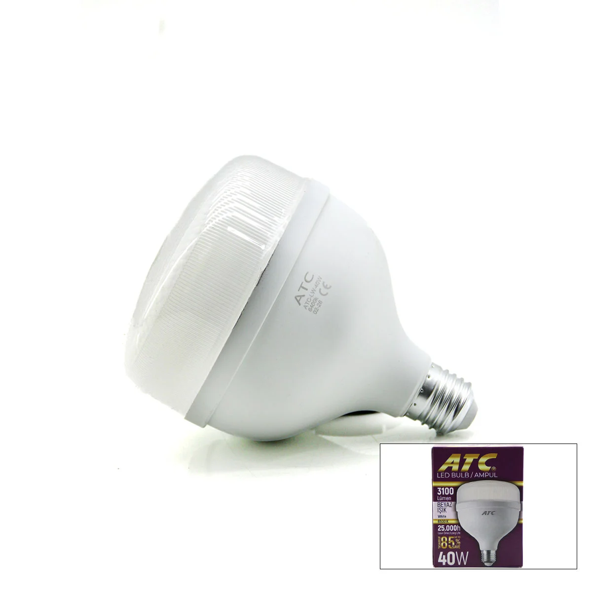 40W E27 LED Ampul 6500K 3100 Lümen görsel 2