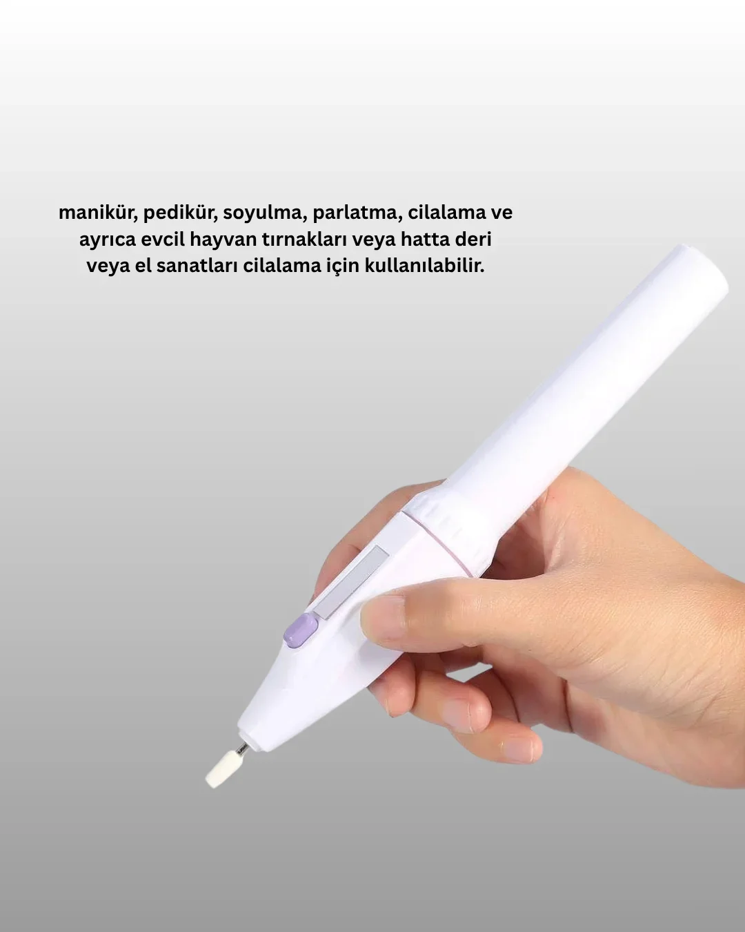 Elektrikli Manikür ve Pedikür Matkap Seti – Ayarlanabilir Hız, Ergonok ve Sessiz görsel 4
