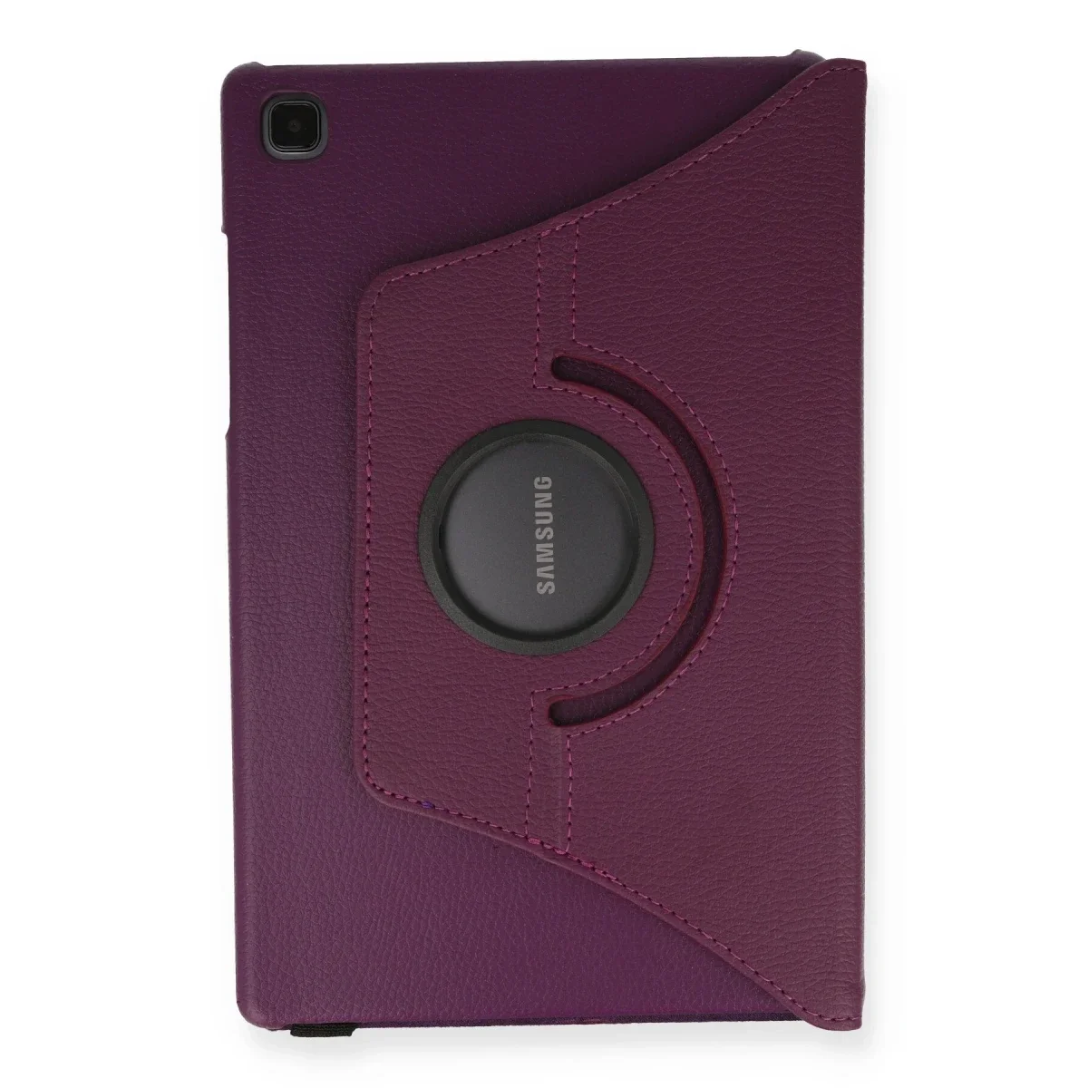 Samsung Galaxy T500 Tab A7 10.4 Kılıf 360 Tablet Deri Kılıf - Mürdüm görsel 2