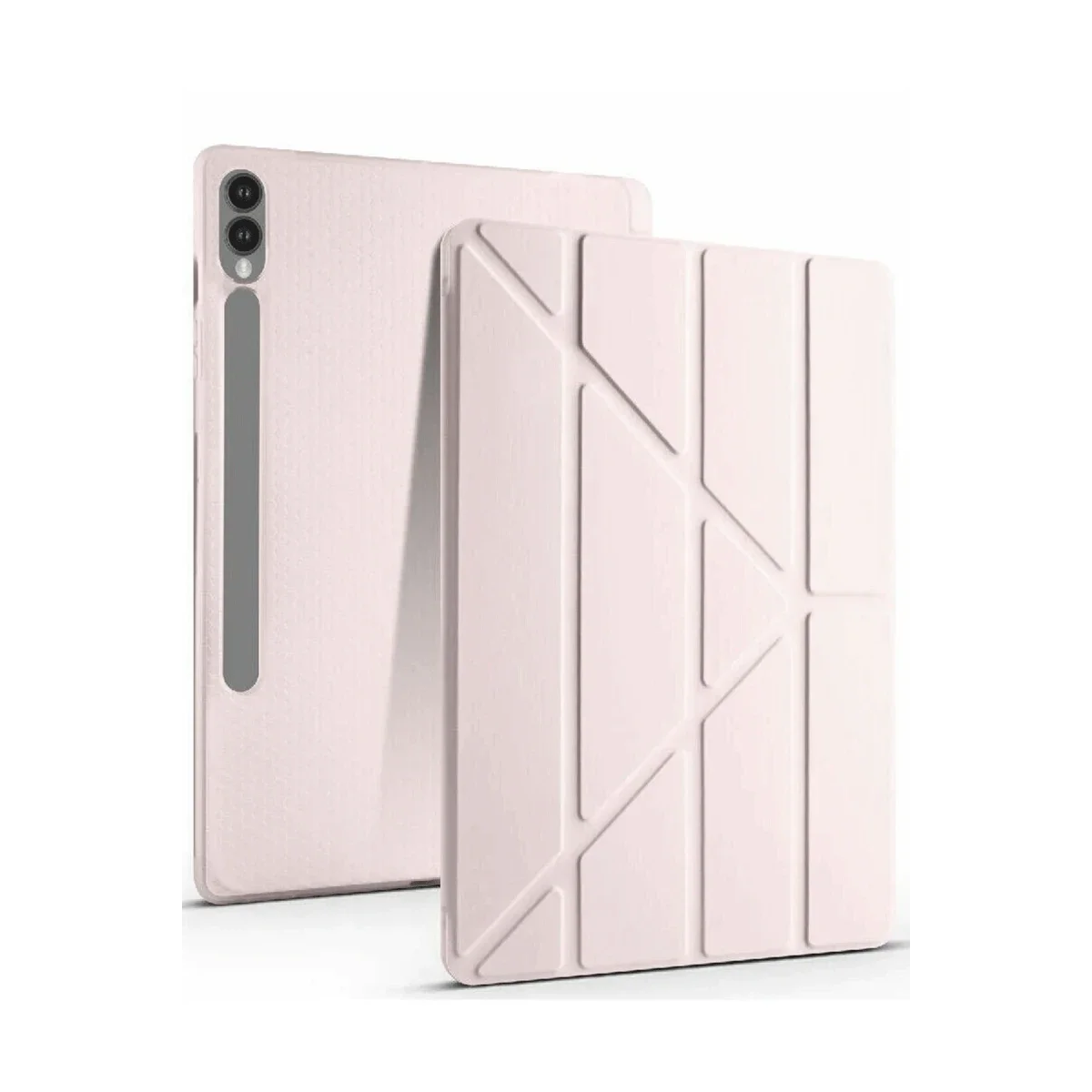 Samsung Galaxy X510 Tab S9 FE 11 Kılıf Kalemlikli Mars Tablet Kılıfı - Rose Gold