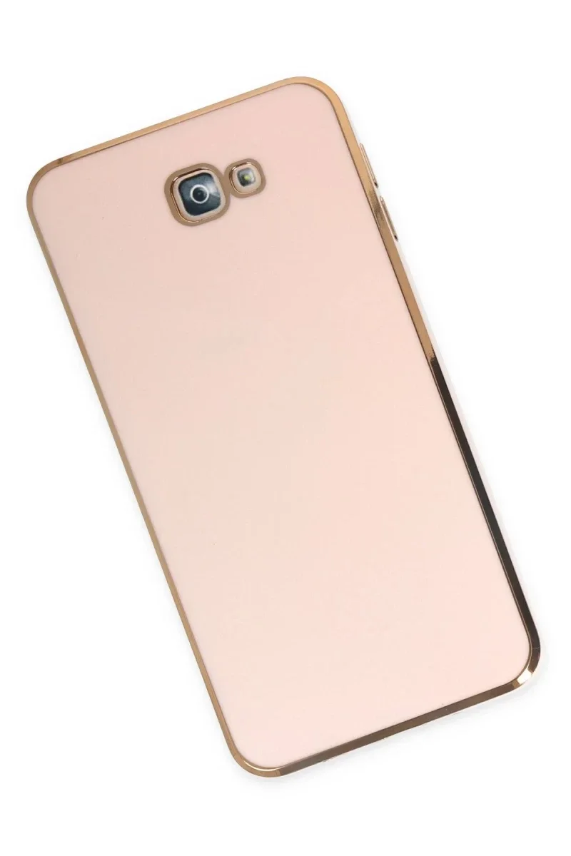 Samsung Galaxy J7 Prime Kılıf Volet Silikon - Pembe görsel 2