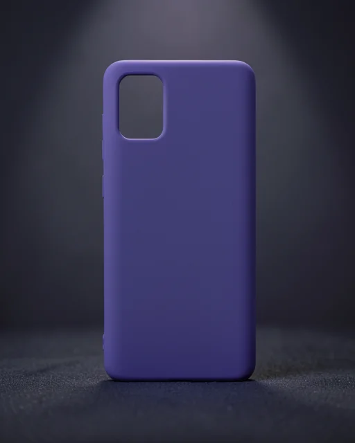 Samsung Galaxy A71 Kılıf Nano İçi Kadife Silikon - Mor