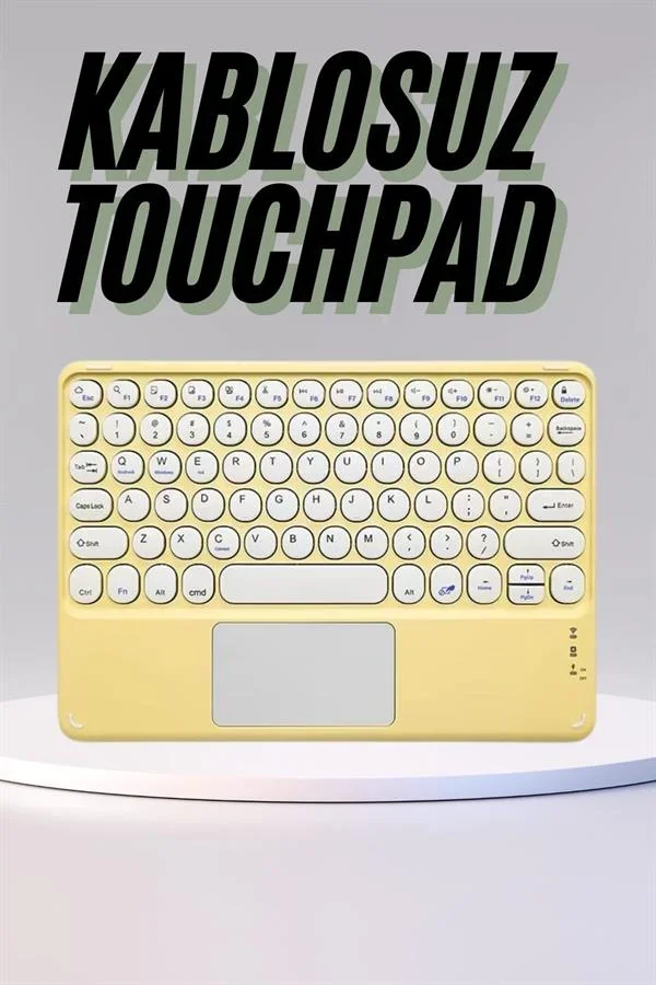 Profesyonel Wifi Q Klavye Bluetooth Klavye Touchpad 10.8 Inç Yeni Nesil görsel 2