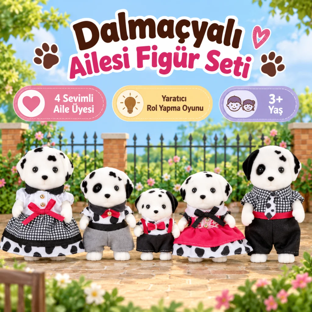 5862 Families Dalmaçyalı Ailesi +3 yaş (Adet fiyatıdır)