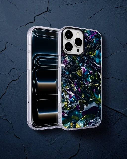 Onegif Apple İphone 16 Pro Max Mila Dalgalı Magsafe Kapak - Lacivert