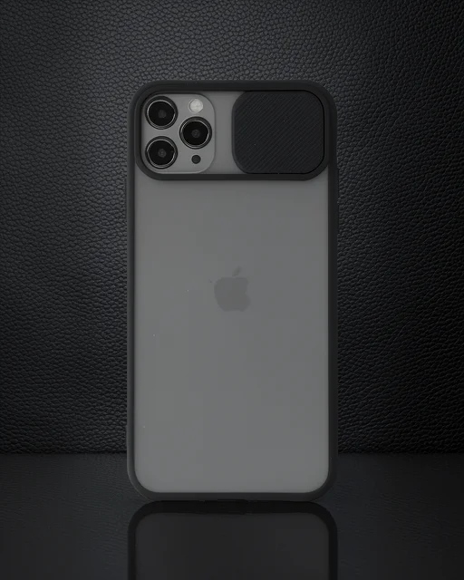 Apple İphone 11 Pro Kılıf Palm Buzlu Kamera Sürgülü Silikon - Siyah