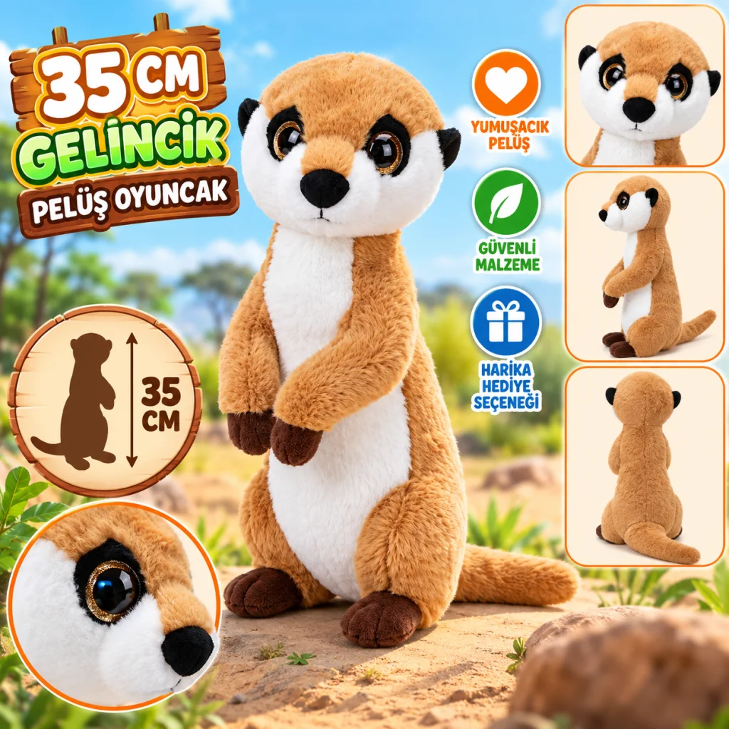 PL62850 35 Cm Gelincik Peluş Oyuncak