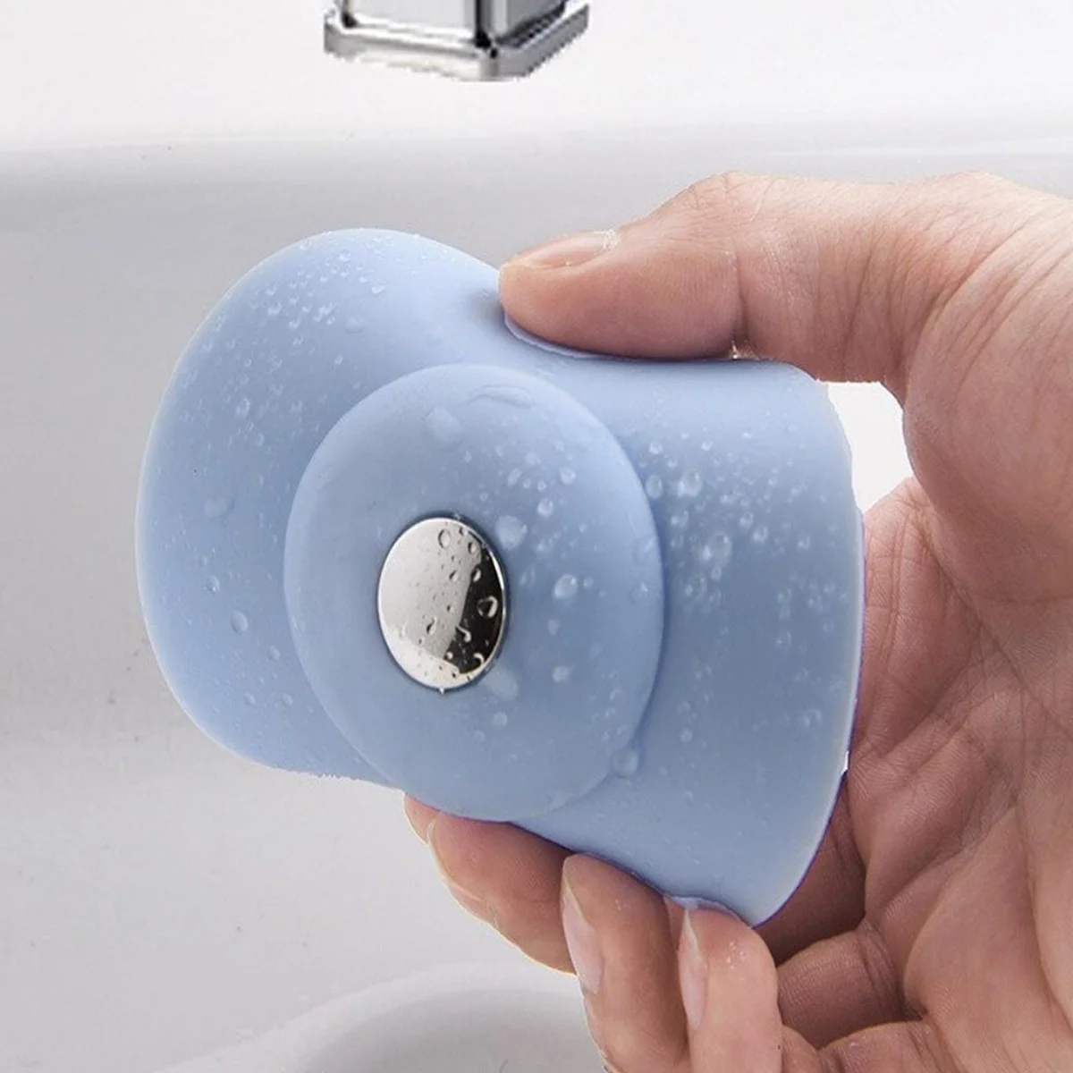 Silikon Malzeme Banyo Mutfak Gider Evye Lavabo İçine Çöp Tıpası Kaydırmaz Süzgeç Çeşitleri Modelleri görsel 5