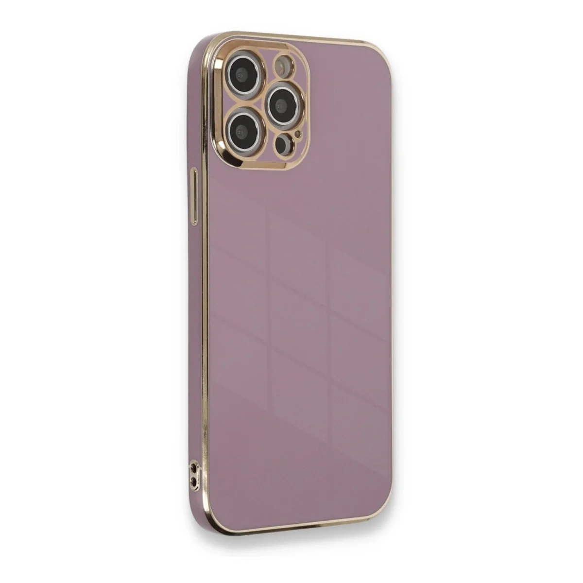 Apple İphone 12 Pro Kılıf Volet Silikon - Mor