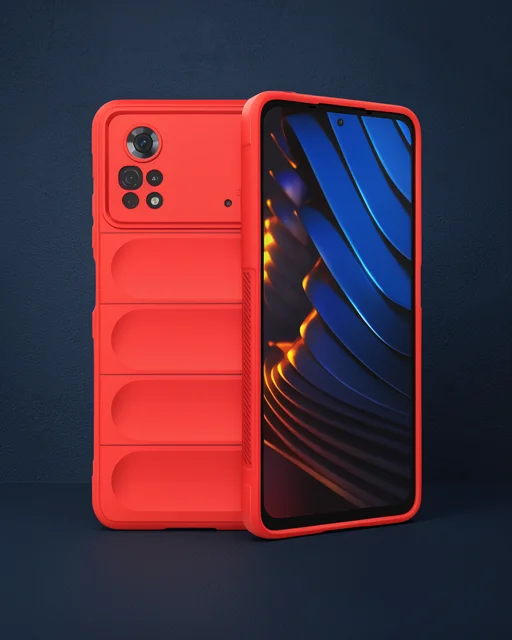 Xiaomi Poco X4 Pro 5g Kılıf Optimum Silikon - Kırmızı