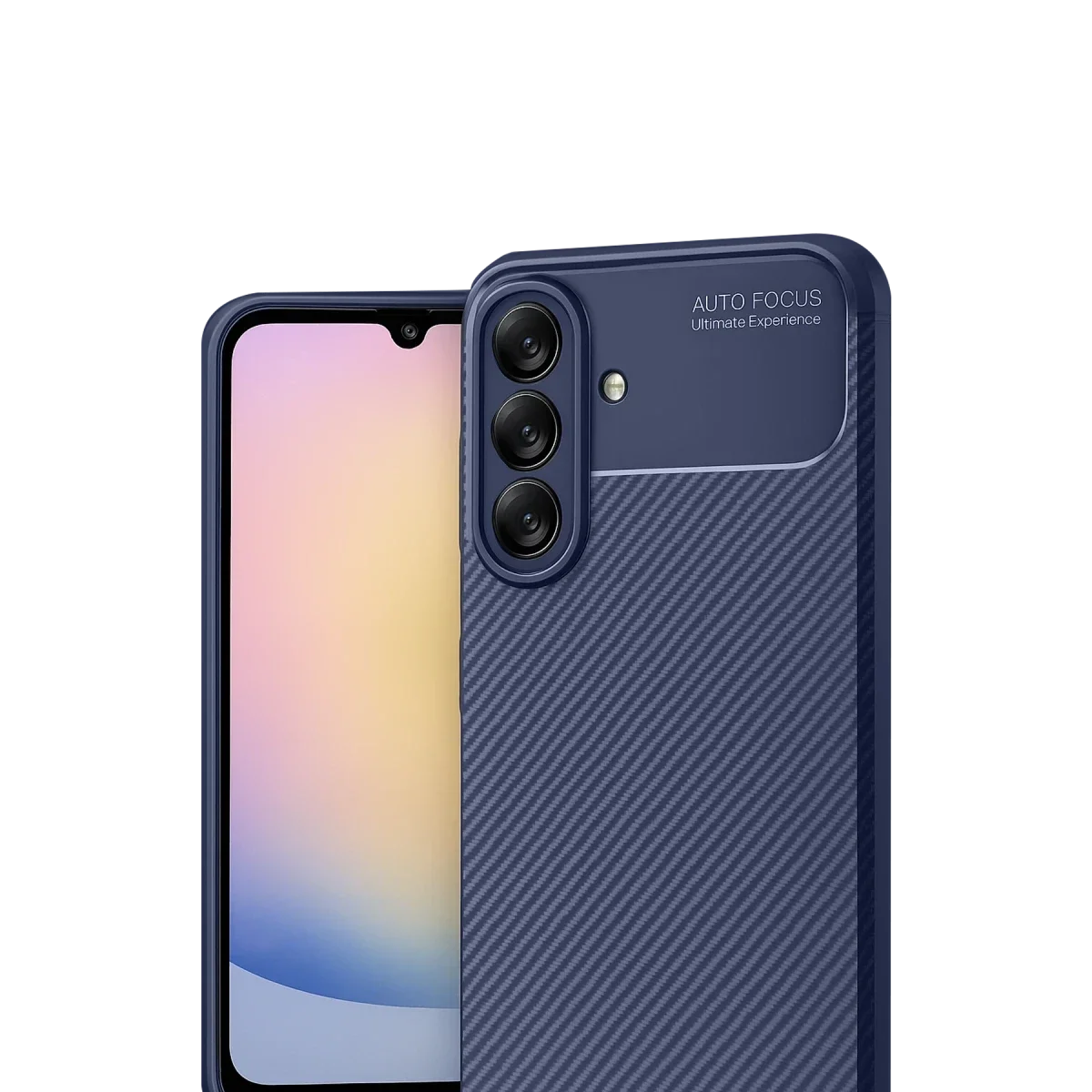 Samsung Galaxy A17 5G Auto Focus Karbon Kapak - Lacivert görsel 2