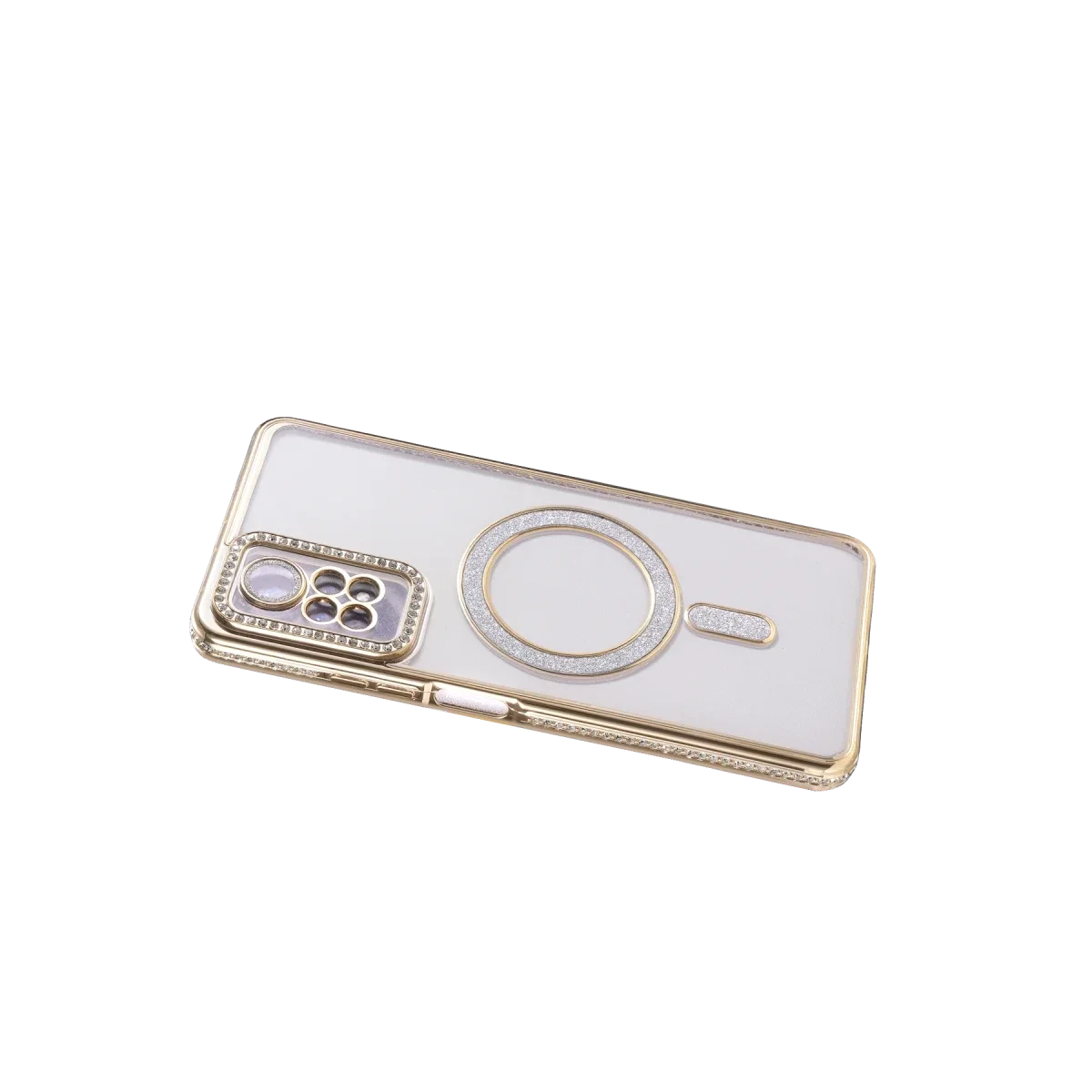Xiaomi Redmi Note 12 Pro 4G Joke Simli Magneticsafe Kılıf - Gold görsel 4
