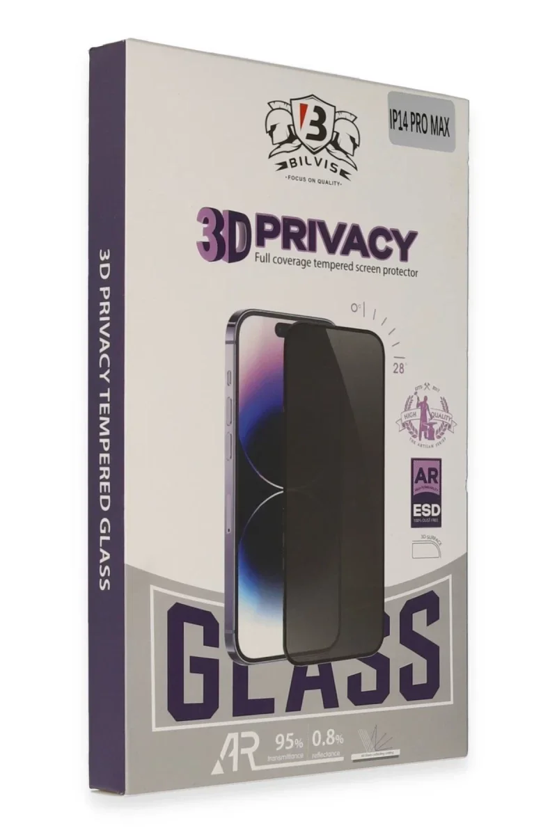 Apple iPhone 14 Bilvis 3D Hayalet Cam Ekran Koruyucu