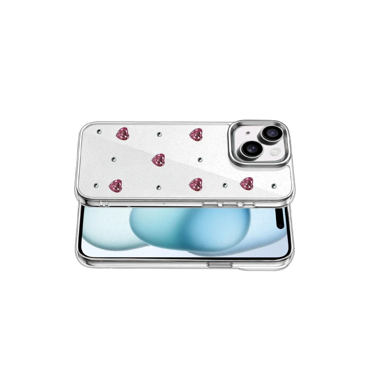 Apple iPhone 15 Fiyonk Desenli Kapak - Desen 3 görsel 3