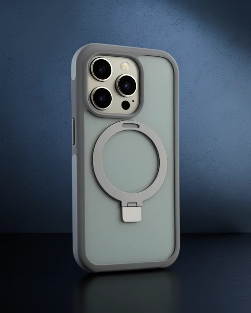 Joko Apple İphone 15 Pro Max Zorda Airbag Magsafe Standlı Kapak - Titan Gri