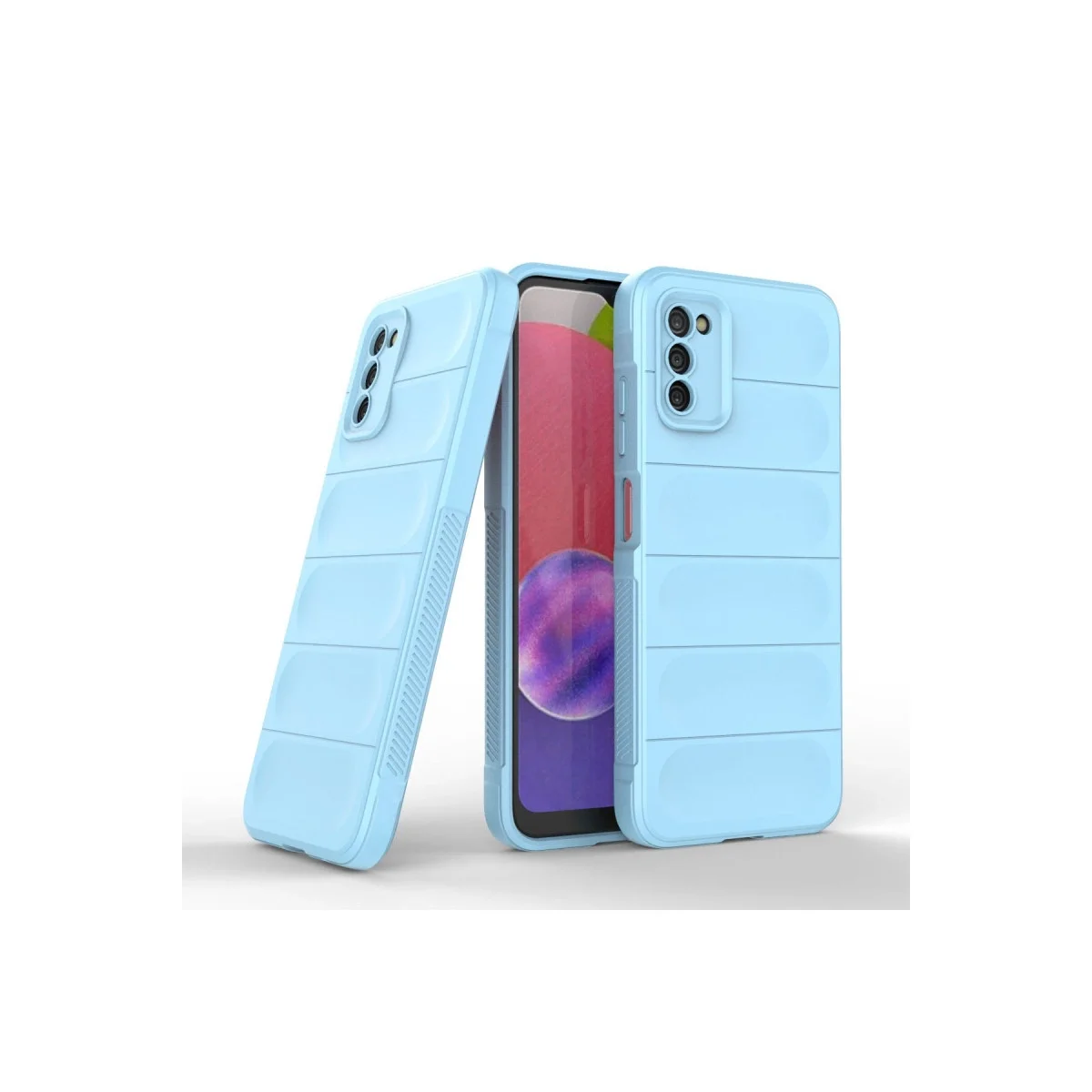 Samsung Galaxy A03s Kılıf Optimum Silikon - Sky Blue görsel 2
