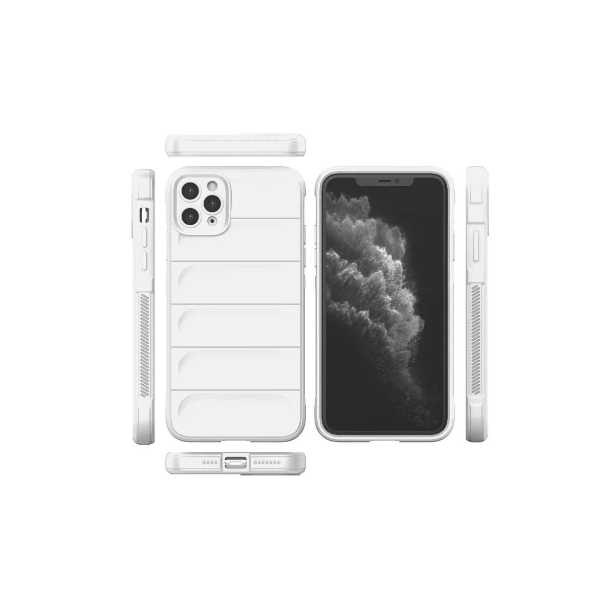 Apple iPhone 11 Pro Kılıf Optimum Silikon - Krem görsel 3