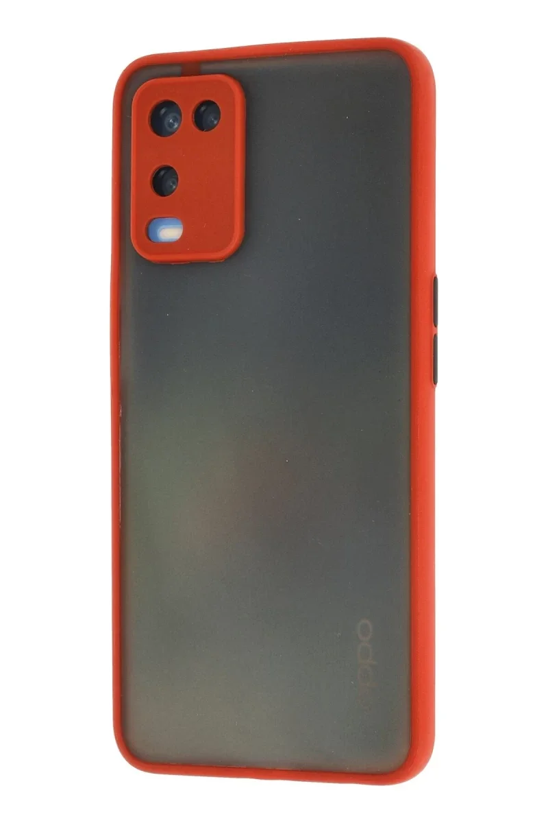 Oppo A54 4G Kılıf Montreal Silikon Kapak - Kırmızı görsel 3