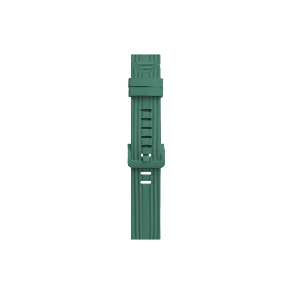Apple Watch 38mm KR408 Çizgili Silikon Kordon - Yeşil görsel 3