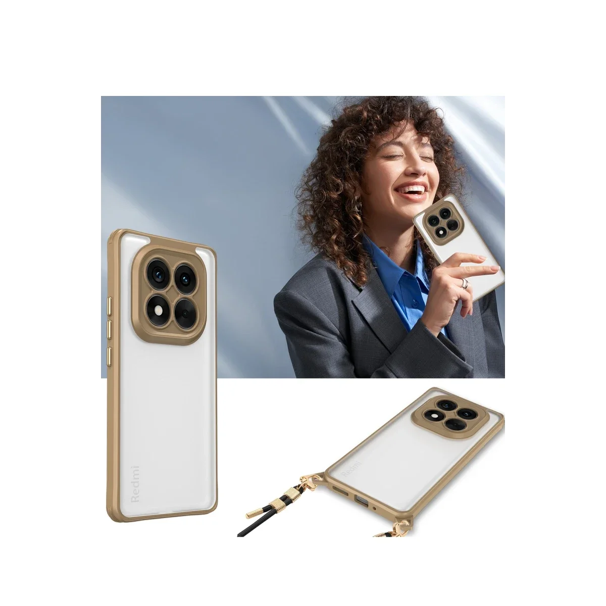Xiaomi Redmi Note 14 Pro Plus Kılıf Penta Silikon Kılıf - Şeffaf görsel 2