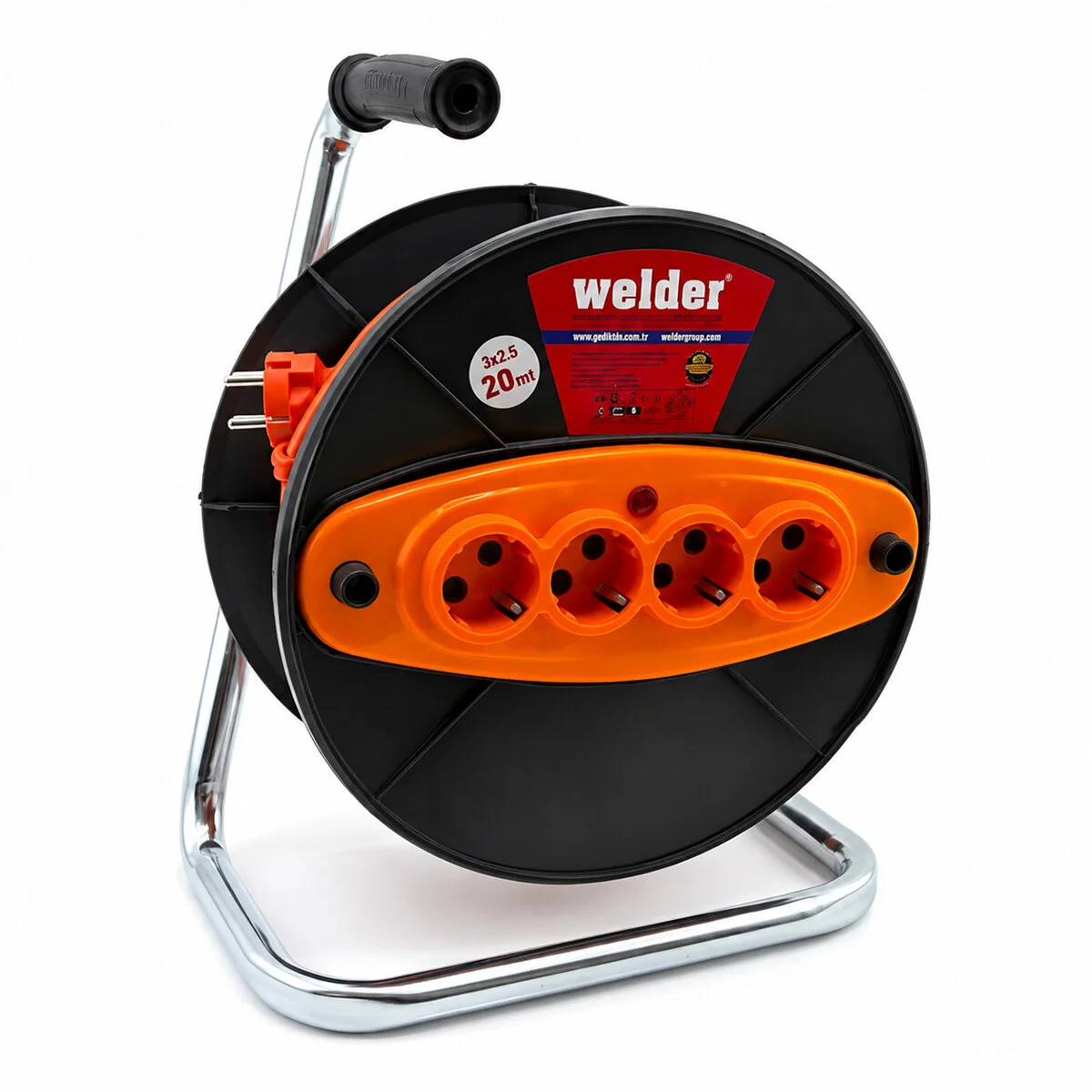 Ct Welder 3X2.5MM 20MT Makaralı Uzatma Kablo görsel 2