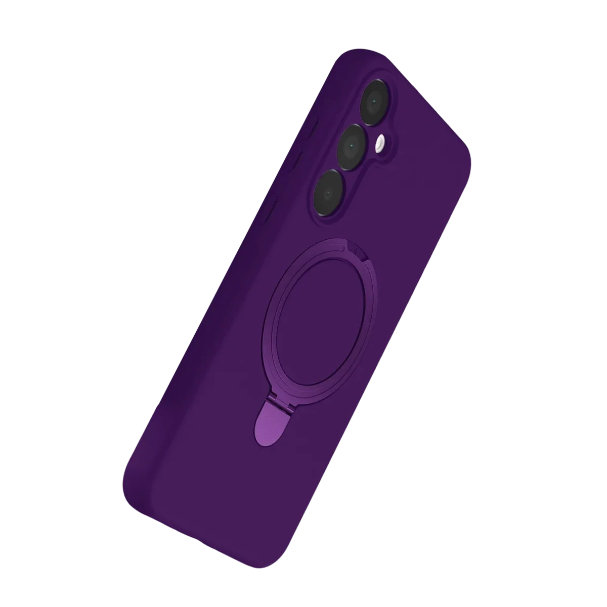 Samsung Galaxy A25 5G Regal Magsafe Standlı Kapak - Derin Mor görsel 3