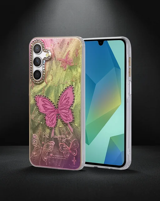 Samsung Galaxy S24 Fe Kılıf Blade Aynalı Desenli Kapak - Desen 5
