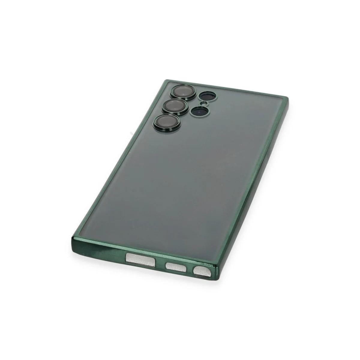 Samsung Galaxy S22 Ultra Kılıf Razer Lensli Silikon - Yeşil görsel 3