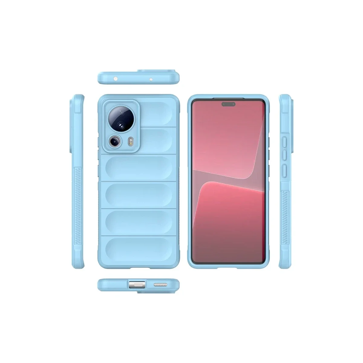 Xiaomi Mi 13 Lite Kılıf Optimum Silikon - Sky Blue görsel 2