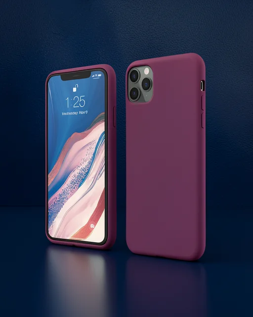 Apple İphone 11 Pro Kılıf First Silikon - Mürdüm