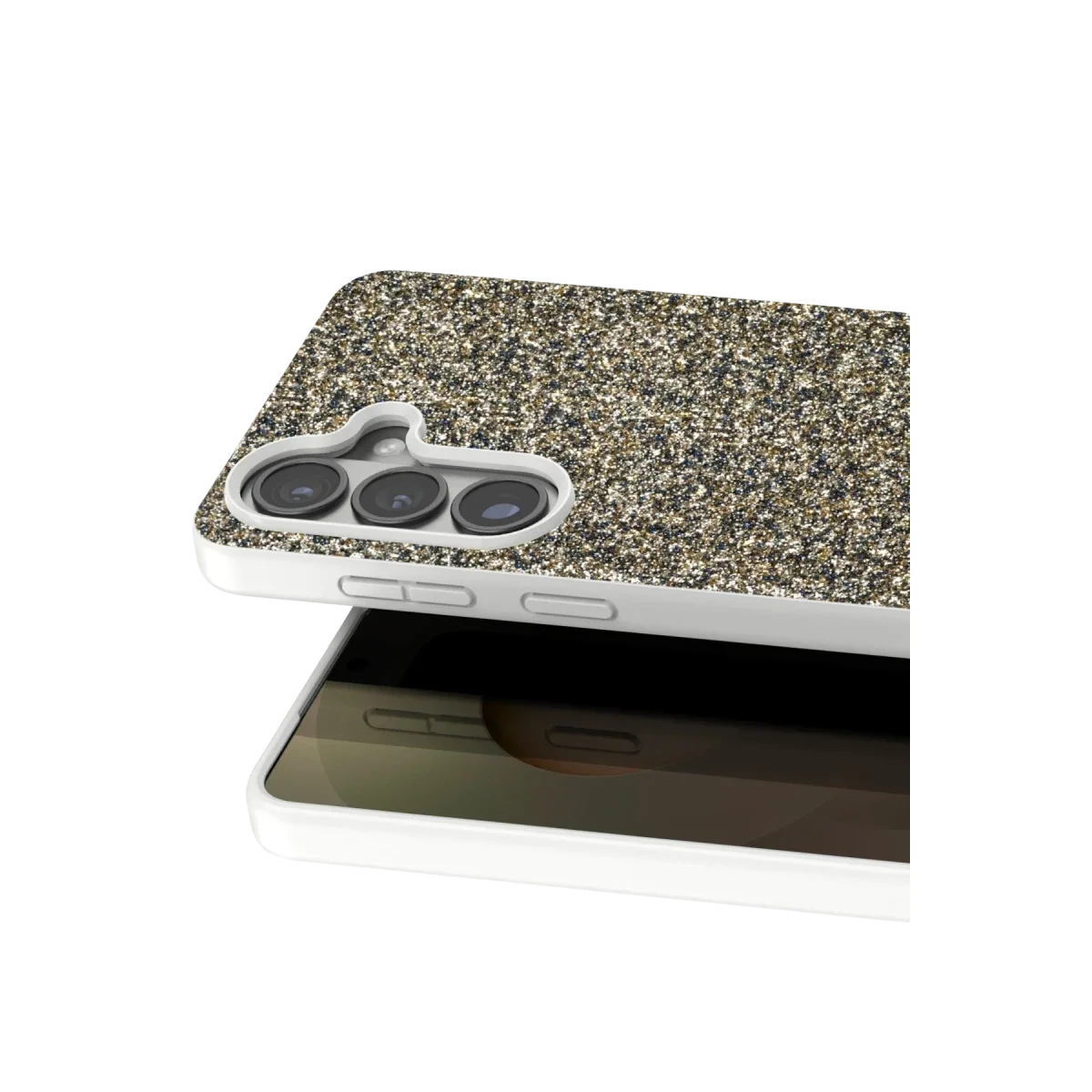 Onegif Samsung Galaxy S26 Plus Bright Simli Kapak - Gold görsel 2