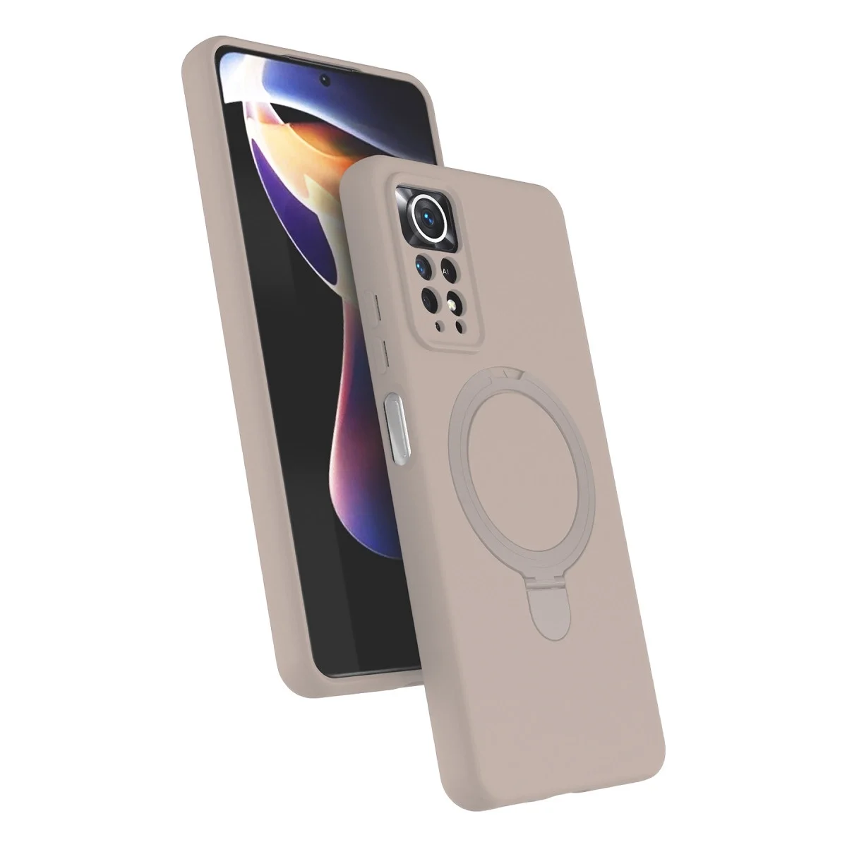 Xiao Red Note 12 Pro 4g Regal Magsafe Standlı Kapak - Çöl Titanyum