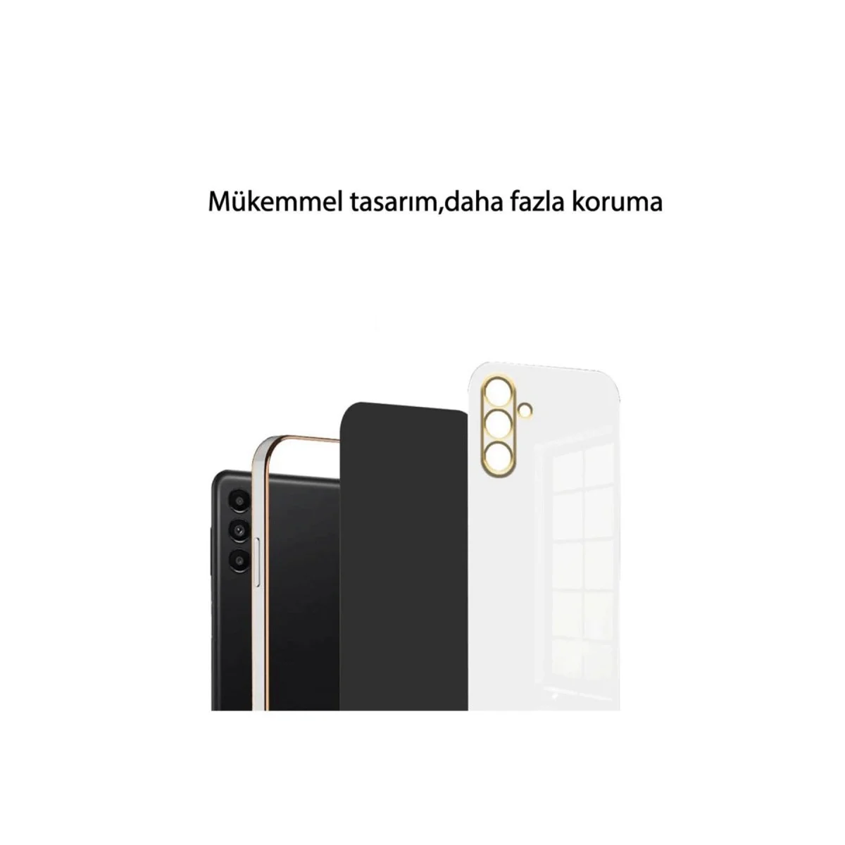 Samsung Galaxy A56 Kılıf Volet Silikon - Siyah görsel 4