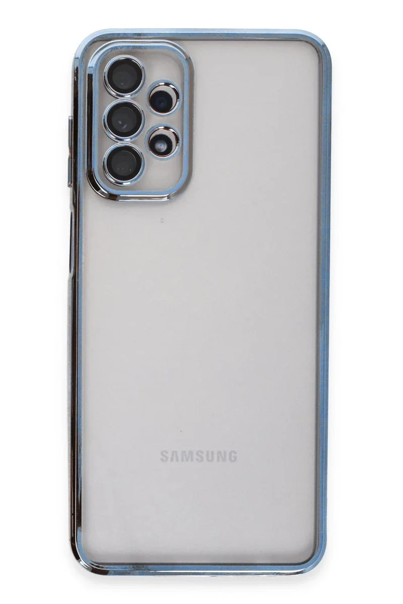 Samsung Galaxy A23 4G Kılıf Razer Lensli Silikon - Açık Mavi görsel 2
