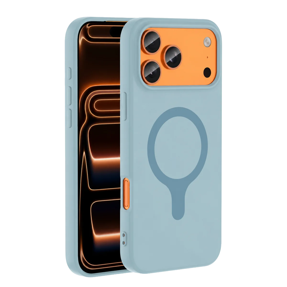 Joko Apple iPhone 18 Pro Max/17 Pro Max Z Silikon Magsafe Kapak - Açık Mavi
