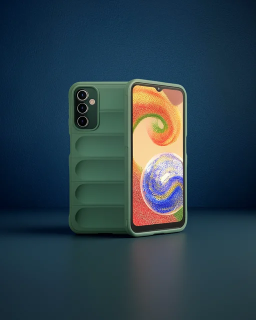 Samsung Galaxy A14 4g Kılıf Optimum Silikon - Koyu Yeşil