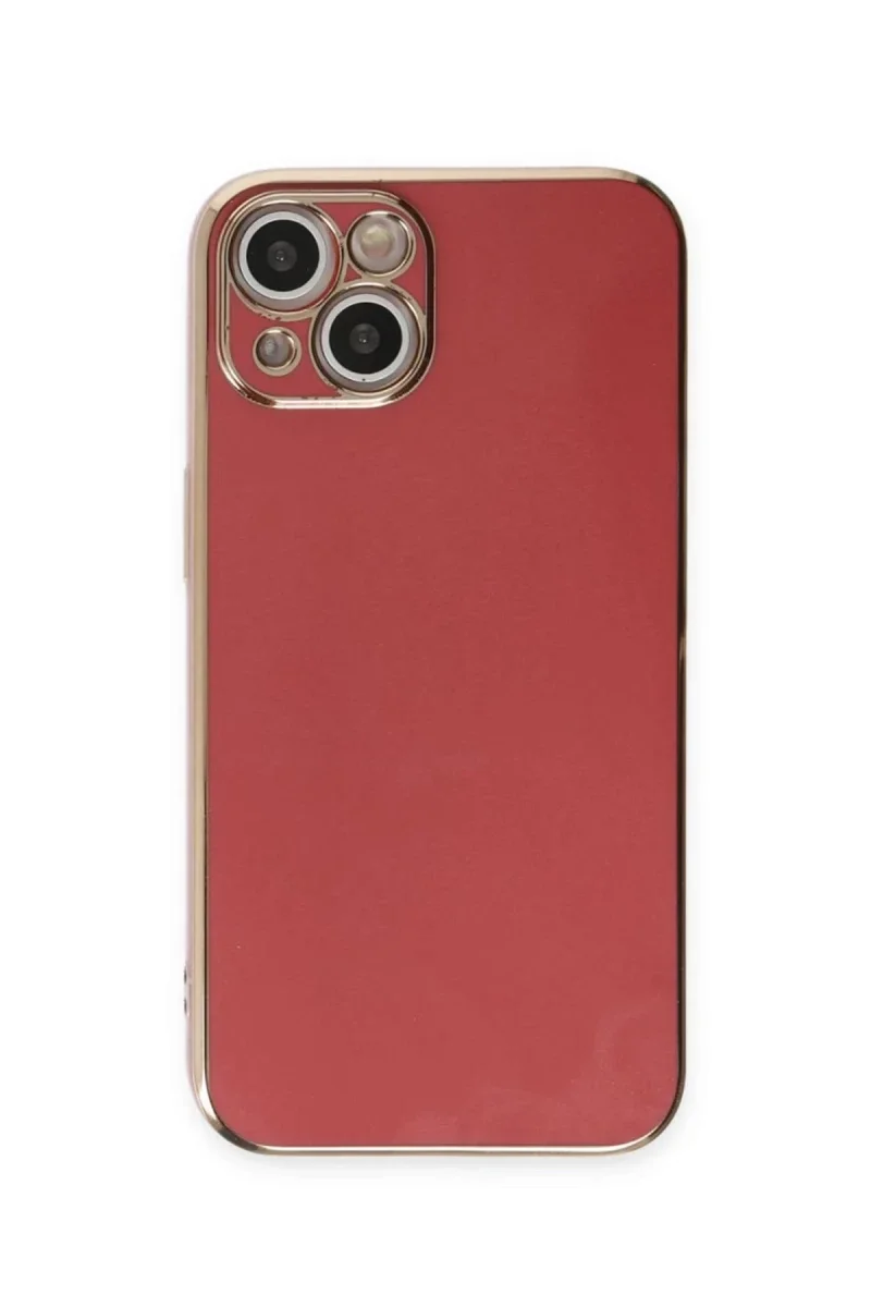 Apple iPhone 15 Kılıf Volet Silikon - Kırmızı
