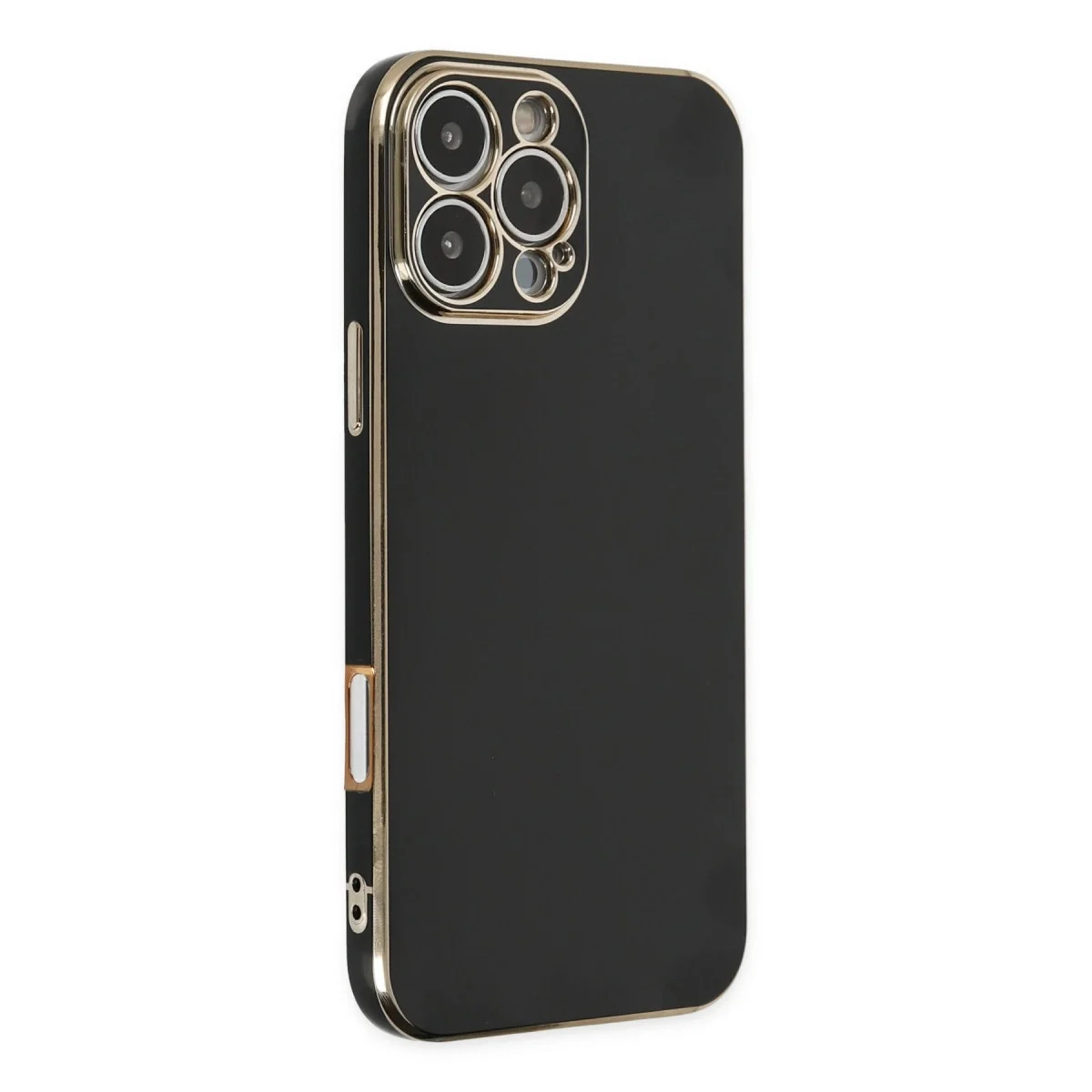Apple İphone 16 Pro Max Kılıf Volet Silikon - Siyah