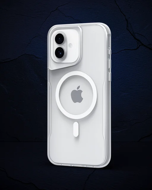 Apple İphone 16 Plus Kılıf Pc Poso Magsafe Kapak - Şeffaf