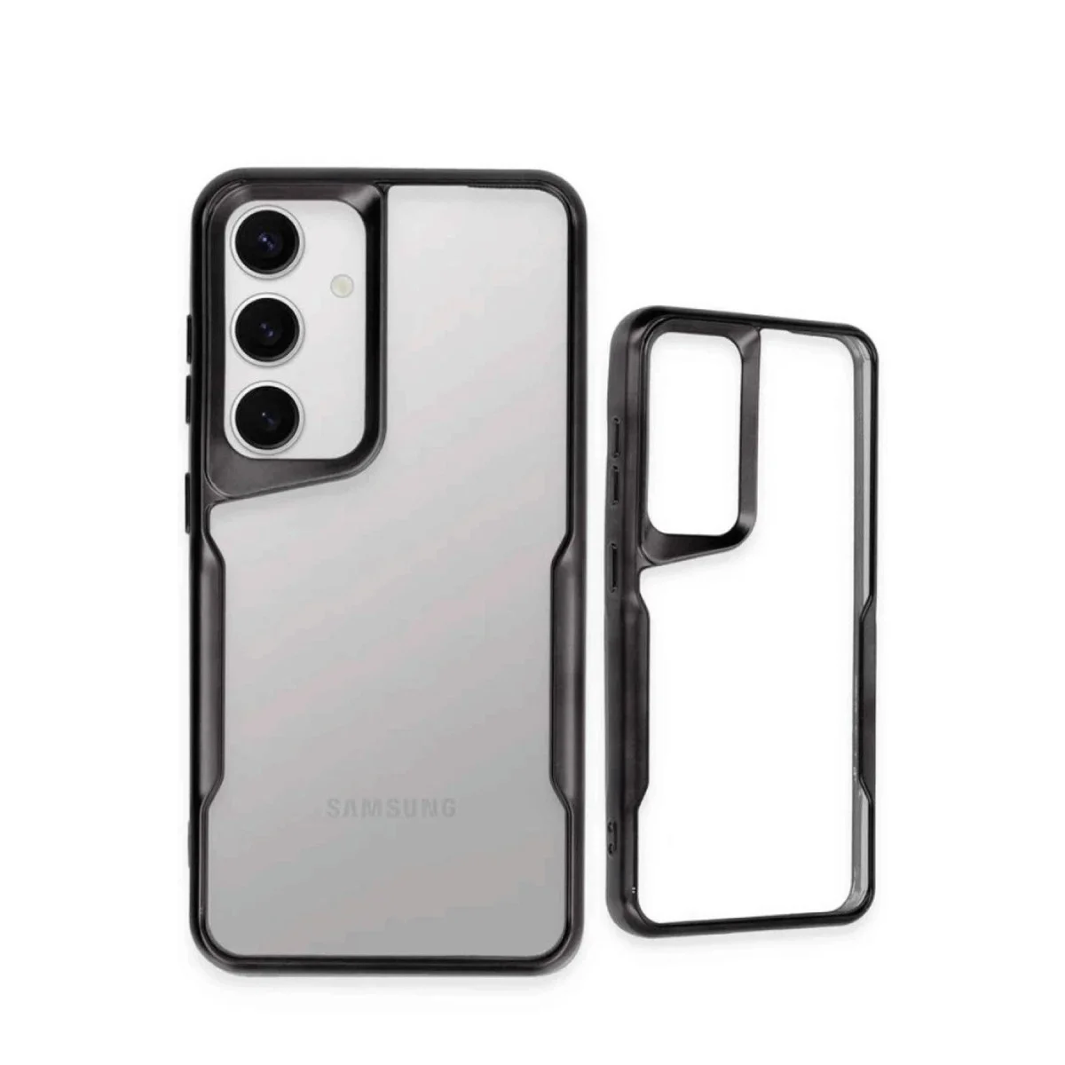 Samsung Galaxy S25 Kılıf Boyi Silikon Kapak - Siyah görsel 3