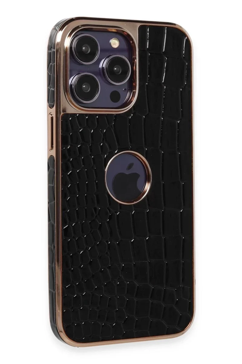 Apple iPhone 13 Pro Max Kılıf Snake Kapak - Siyah