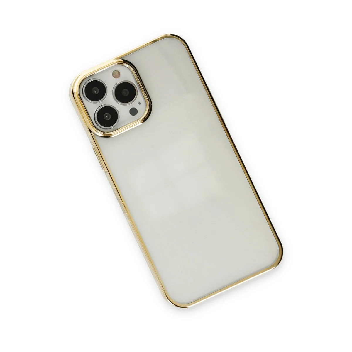Apple İphone 14 Pro Kılıf Element Silikon - Gold görsel 3