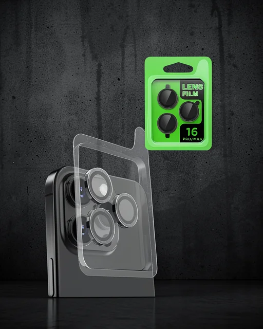 Apple İphone 16 Pro Raze Metal Kamera Lens - Siyah