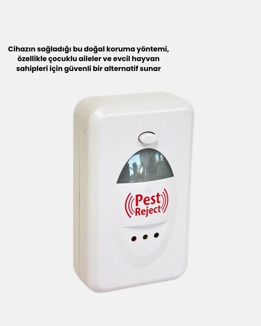 Fare, Sivrisinek ve Böcek Kovucu Ultrasonik Cihaz – Güvenli ve Kimyasalsız Çözüm görsel 4
