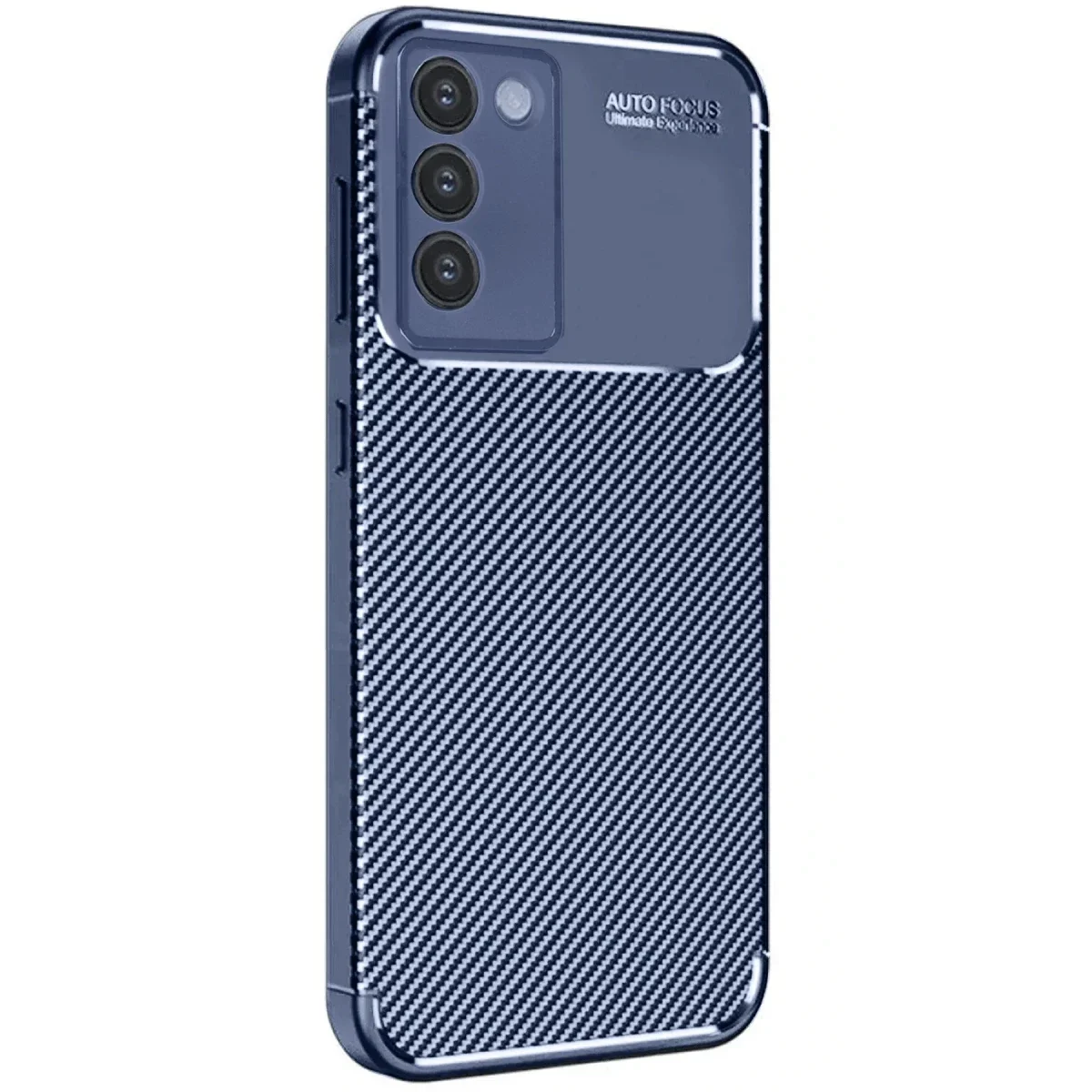 Vivo V30 Lite 4G Kılıf Auto Focus Karbon Kapak - Lacivert görsel 2