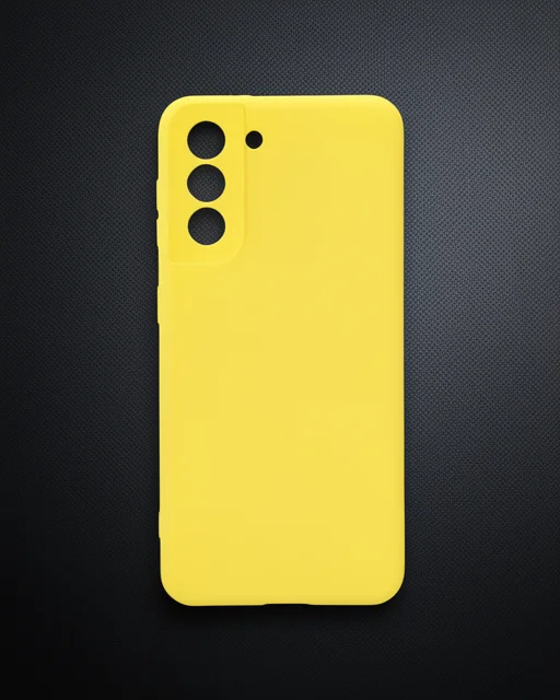 Samsung Galaxy S21 Kılıf Nano İçi Kadife Silikon - Sarı