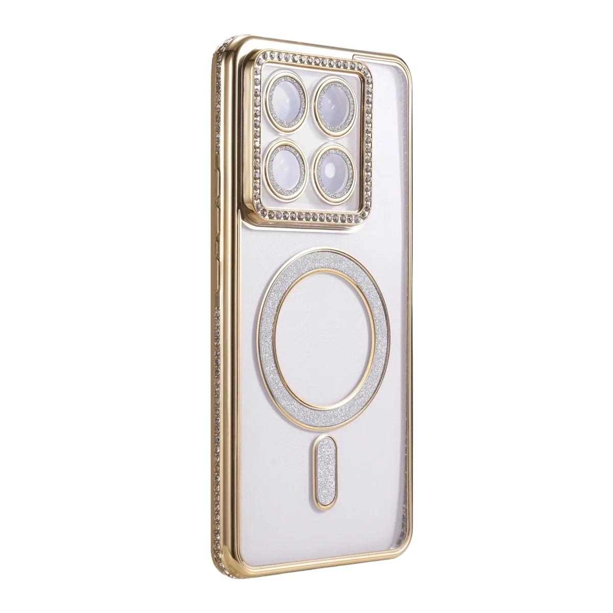 Xiaomi Mi 14T Pro Joke Simli Magneticsafe Kılıf - Gold görsel 3