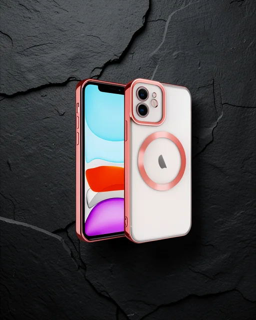 Apple İphone 12 Kılıf Kross Magneticsafe Kapak - Kırmızı