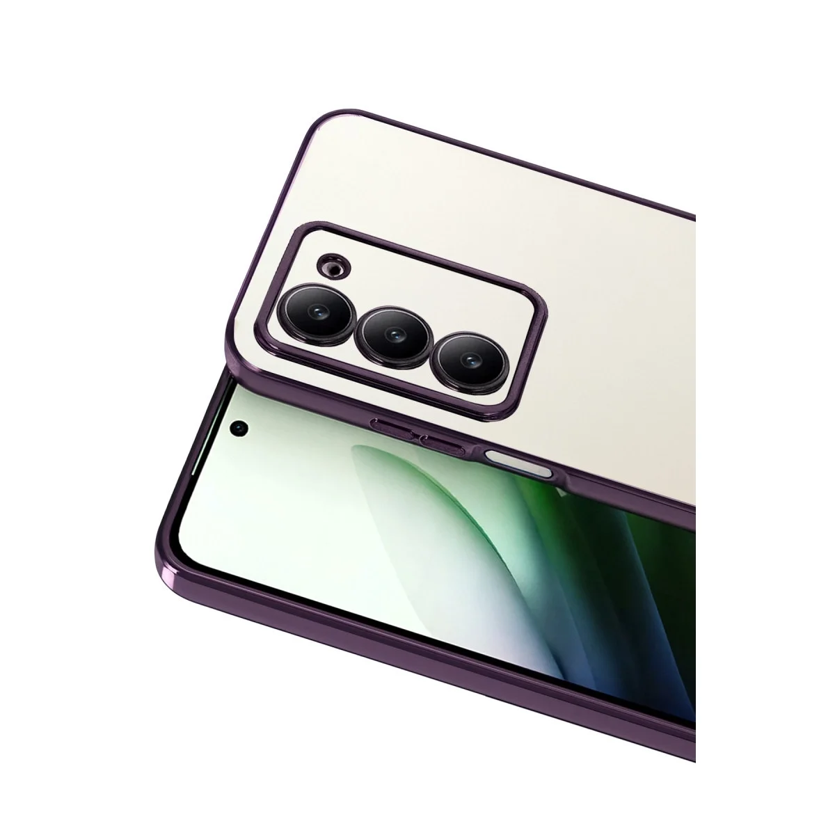Xiaomi Redmi 15 4g Razer Lensli Silikon - Mor görsel 2